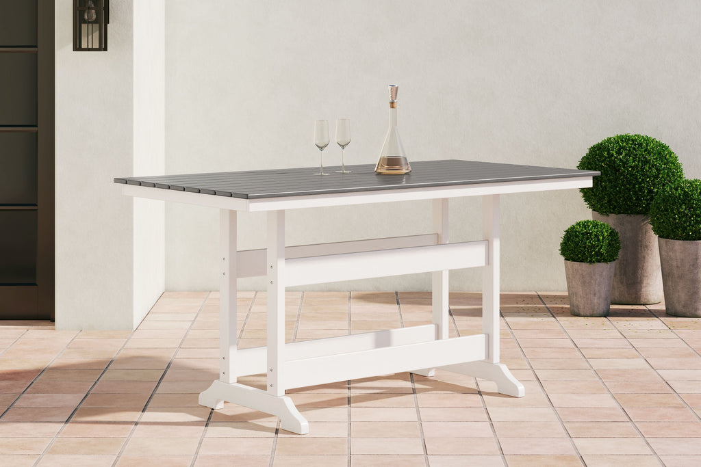 Transville - Counter Table W/Umb Opt - Stylish Home Furniture