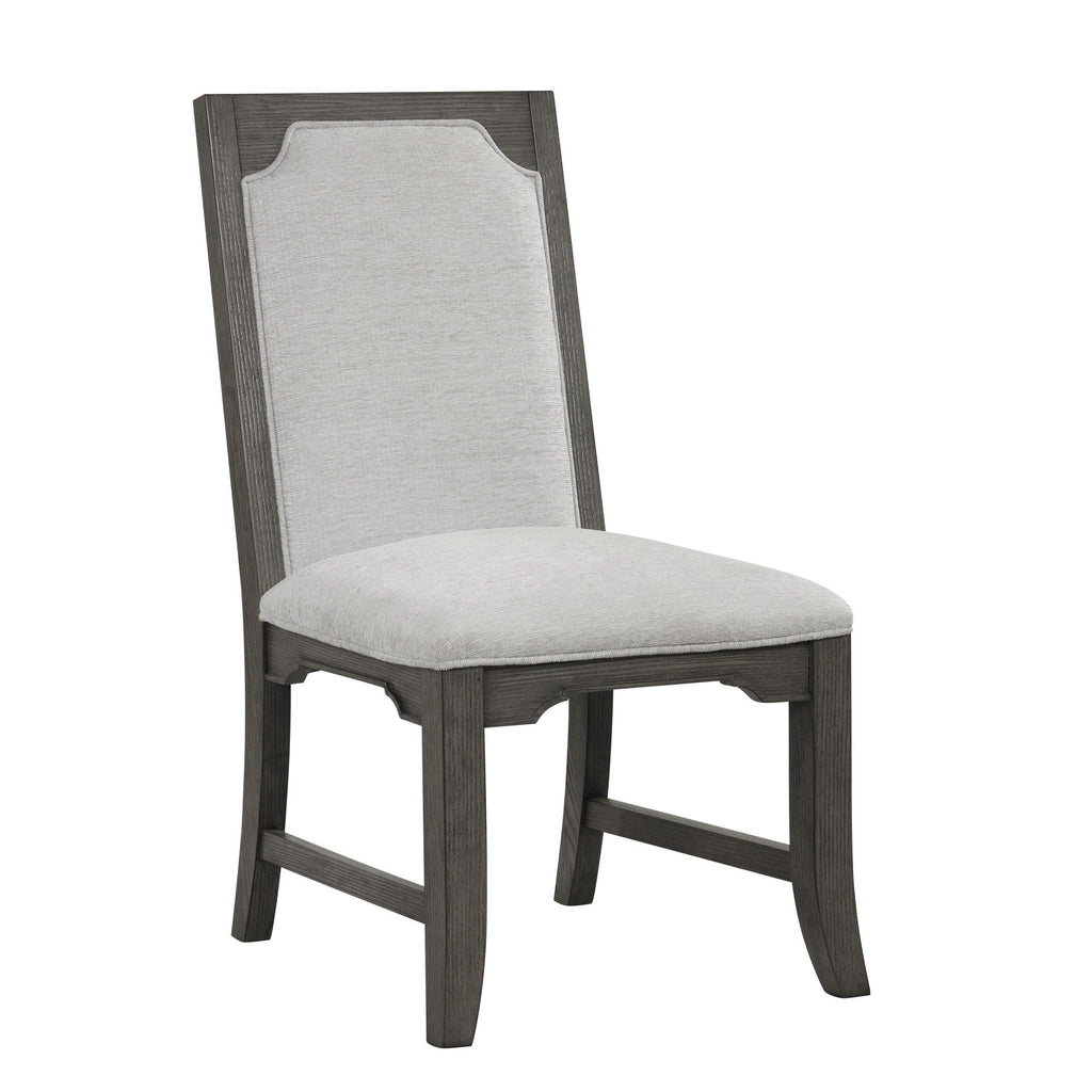 Lisbon - Dining Side Chair (Set of 2) - Gray - Stylish Home Furniture
