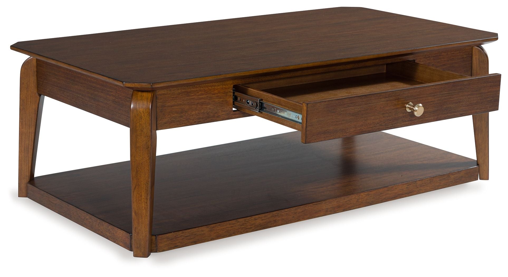 Trenmour - Rectangular Cocktail Table - Medium Brown - Stylish Home Furniture