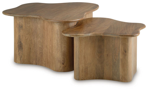Abeford - Accent Cocktail Table (Set of 2) - Brown - Stylish Home Furniture