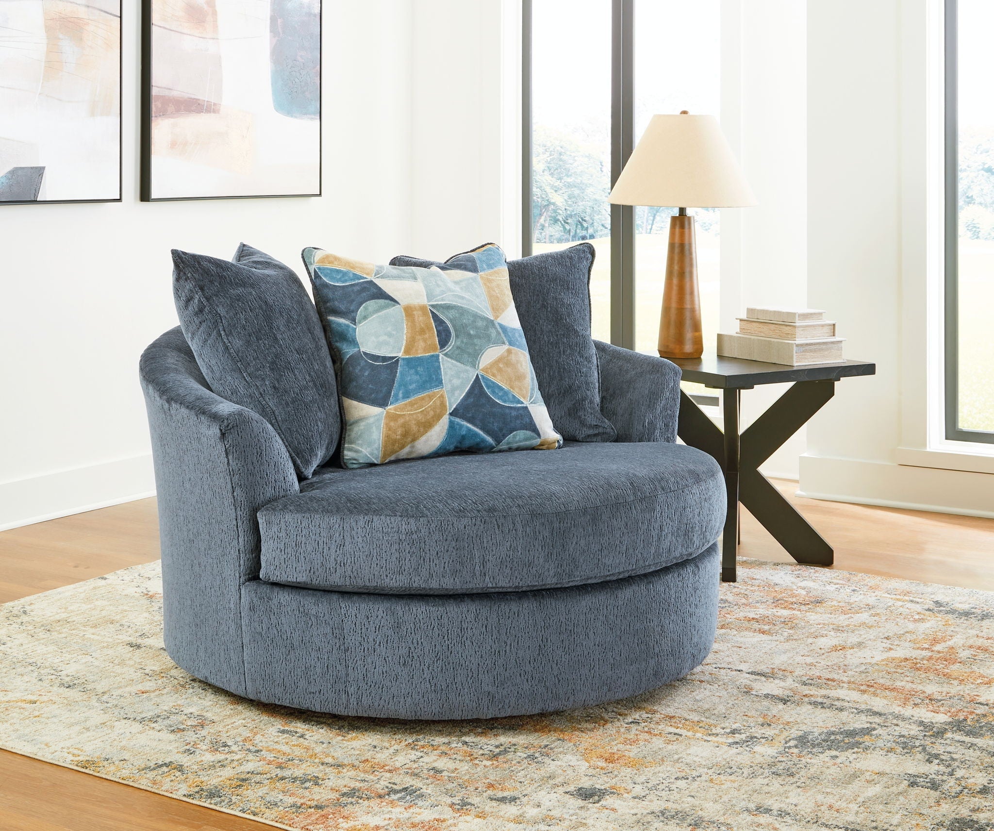 Maxon Place - Oversized Swivel Accent Chair - Stylish Home Furniture