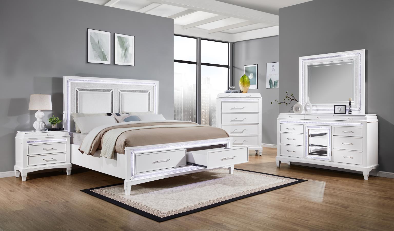 B045 - LED Bed - Stylish Home Furniture