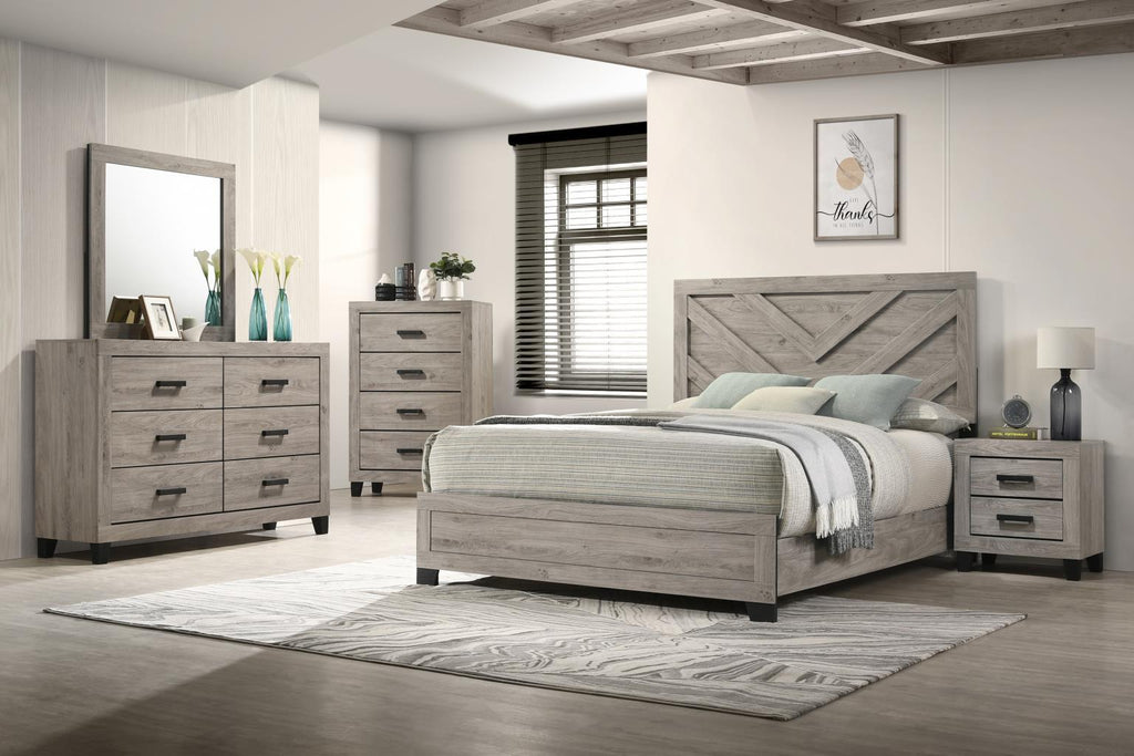 B528 - Nightstand - Light Gray - Stylish Home Furniture