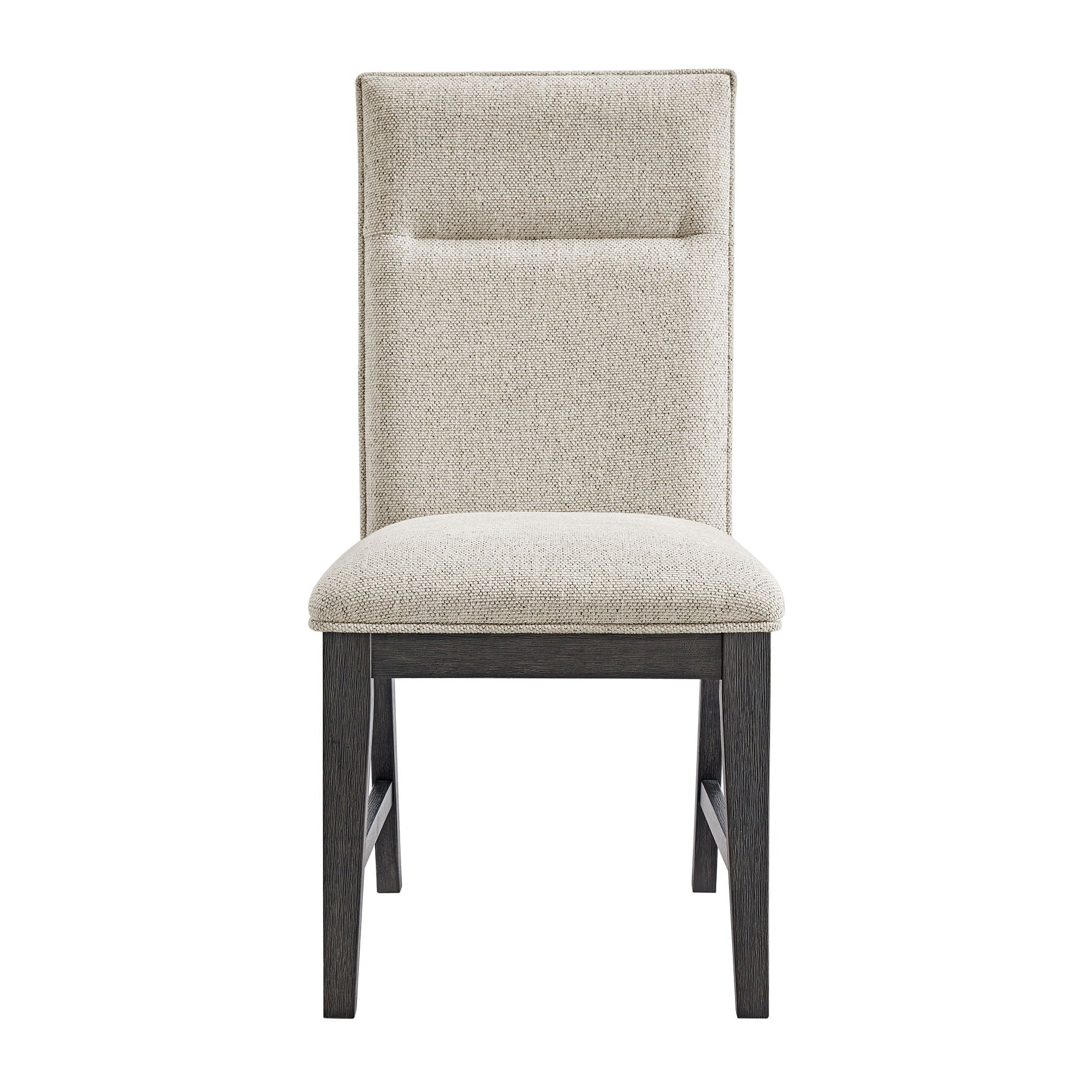 Axel - Fabric Dining Chair (Set of 2) - Light Gray / Espresso - Stylish Home Furniture