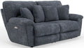 Paxon - Deep Seat Power Reclining Sofa With Power Adjustable Headrest - Smoke - Stylish Home Furniture