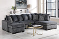 U264 - 3 Piece Sectional - Charcoal - Stylish Home Furniture