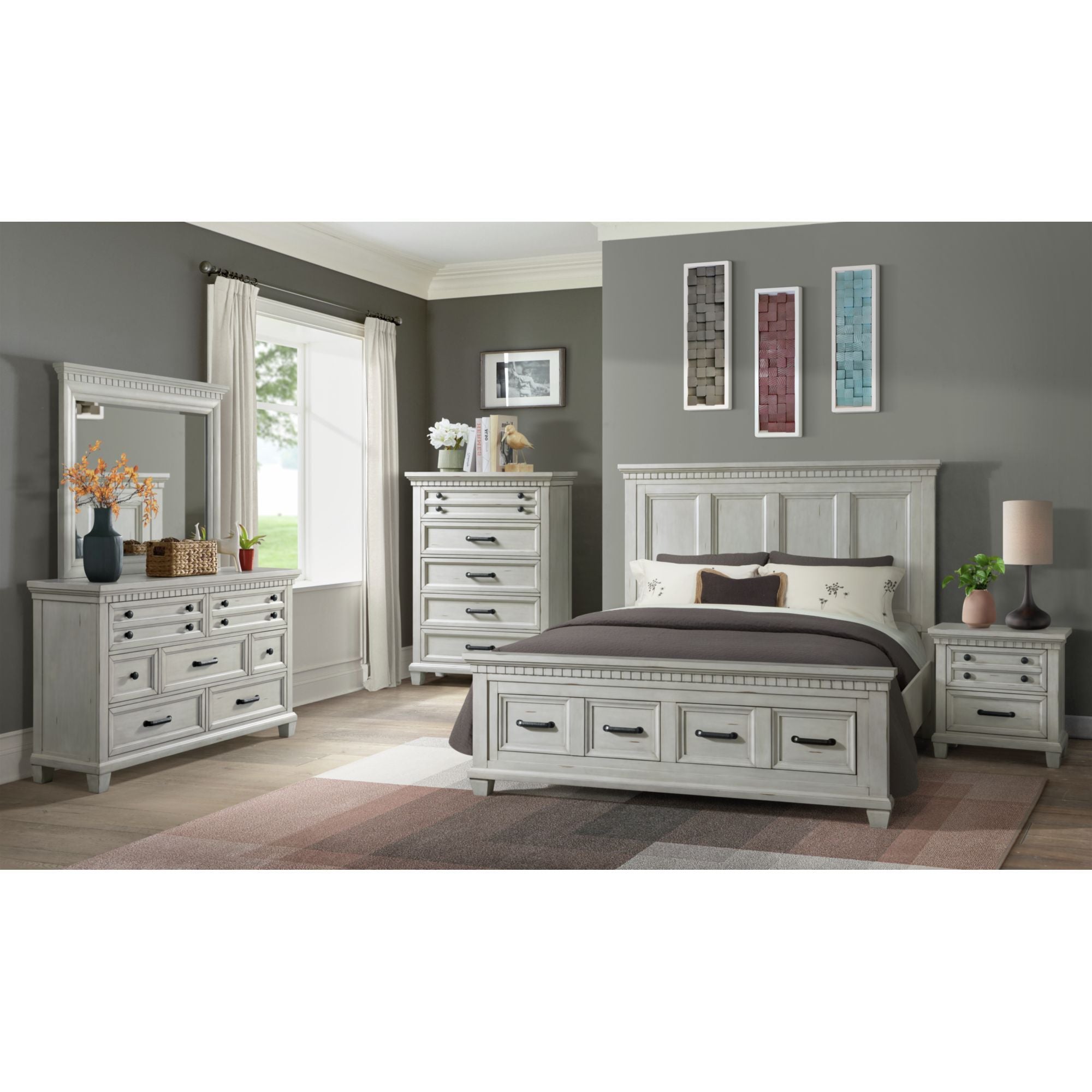 Mccoy - Dresser & Mirror Set - Stylish Home Furniture