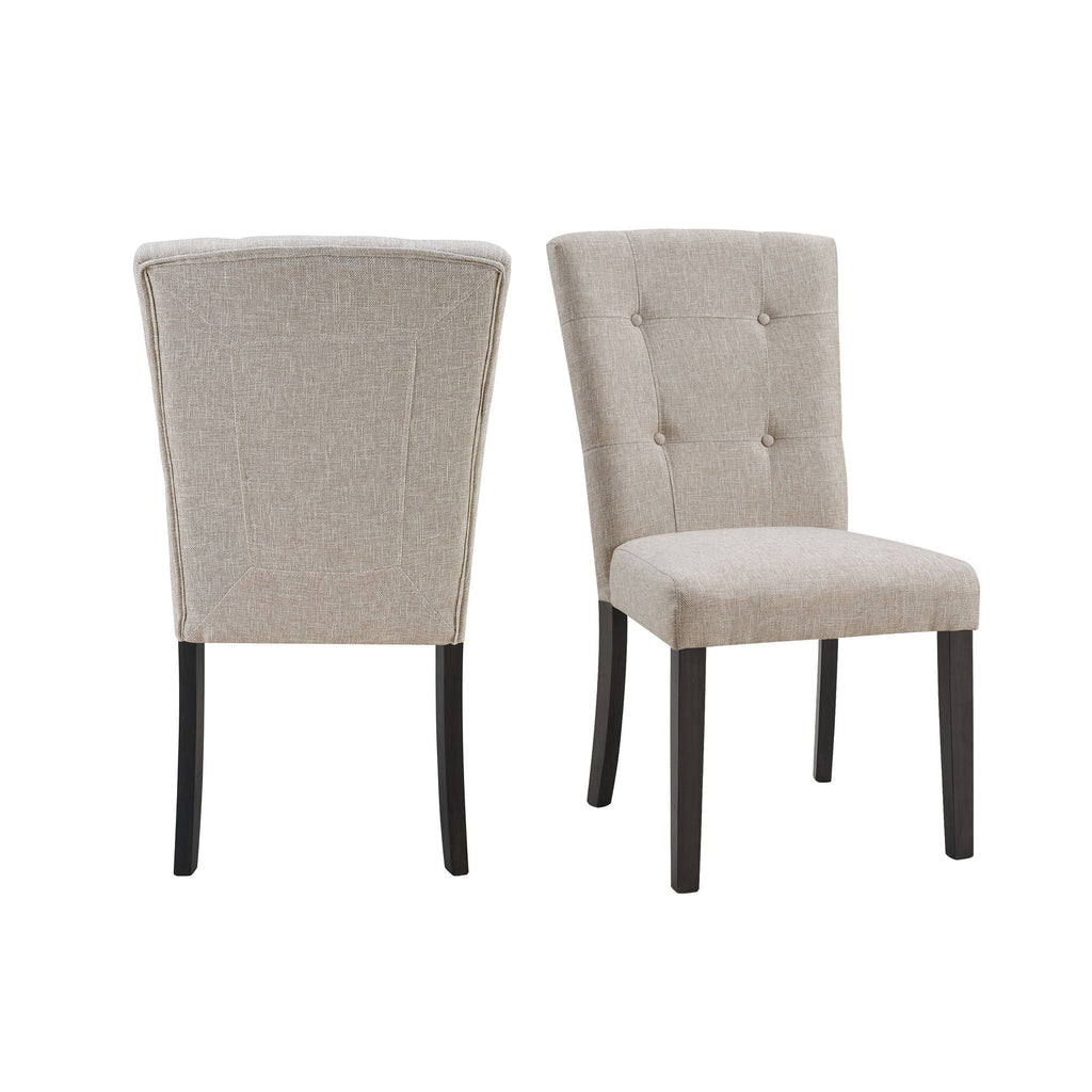 Lexi - Tufted Upholstered Chair (Set of 2) - Espresso - Stylish Home Furniture