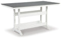 Transville - Counter Table W/Umb Opt - Stylish Home Furniture