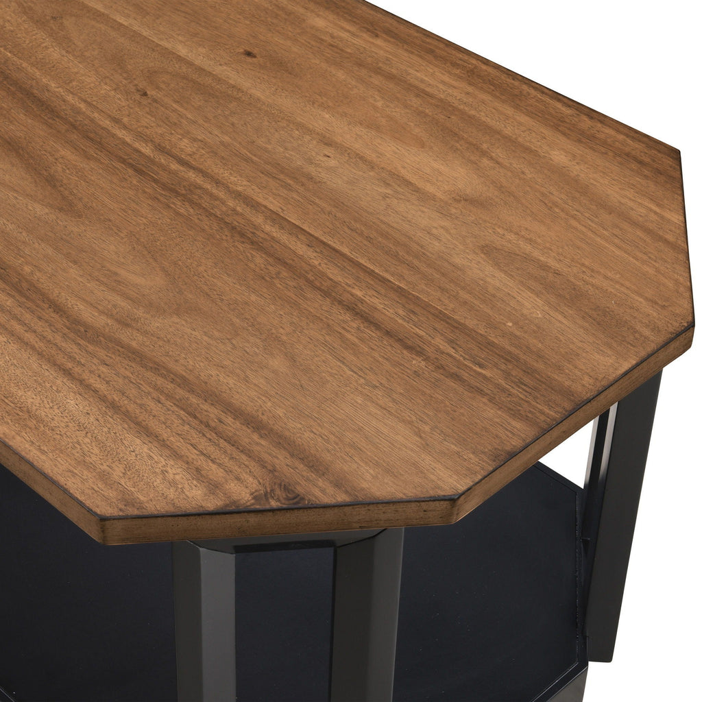 Decker - 3 Piece Occasional Set (1 Coffee & 2 End Tables) - Brown / Black - Stylish Home Furniture