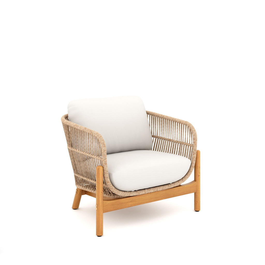 Solstice - Rope Club Chair - Linen Beige - Stylish Home Furniture