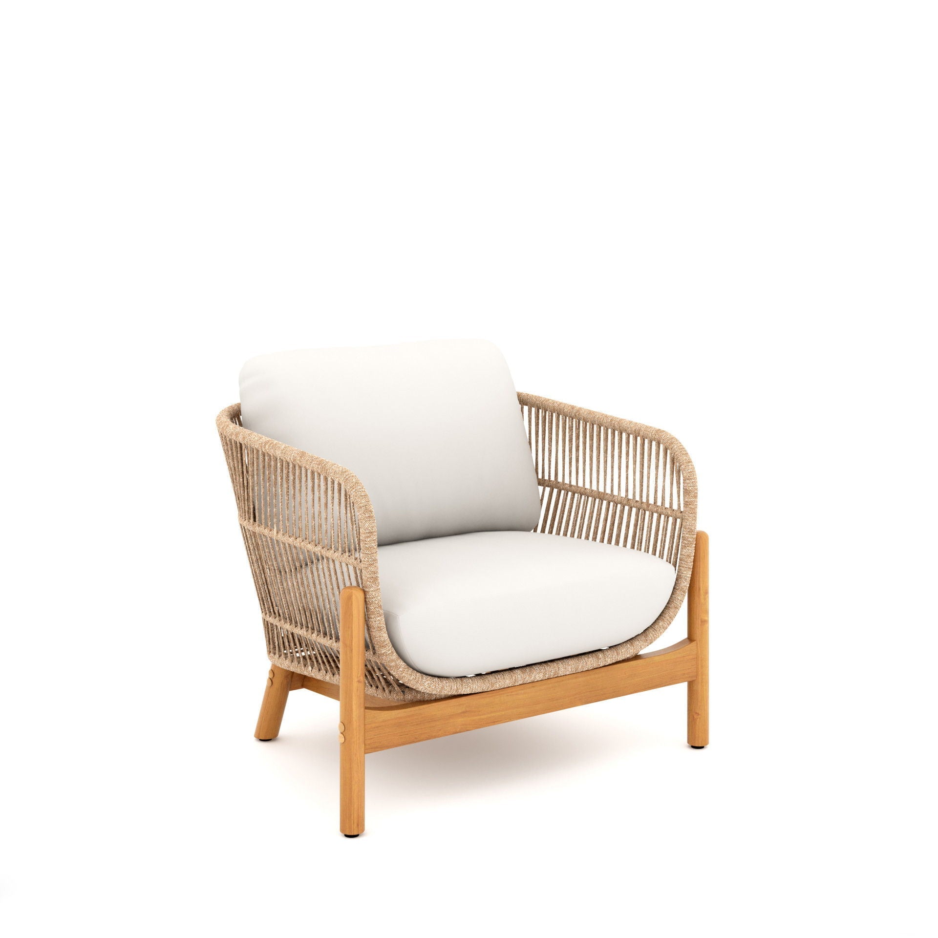 Solstice - Rope Club Chair - Linen Beige - Stylish Home Furniture