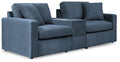 Modmax - 3-Piece Sectional Sofa With Storage Console - Fabric - Ink - Stylish Home Furniture