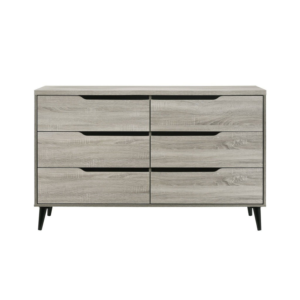 Ernesto - 6-Drawer Dresser With Interlock - Stylish Home Furniture