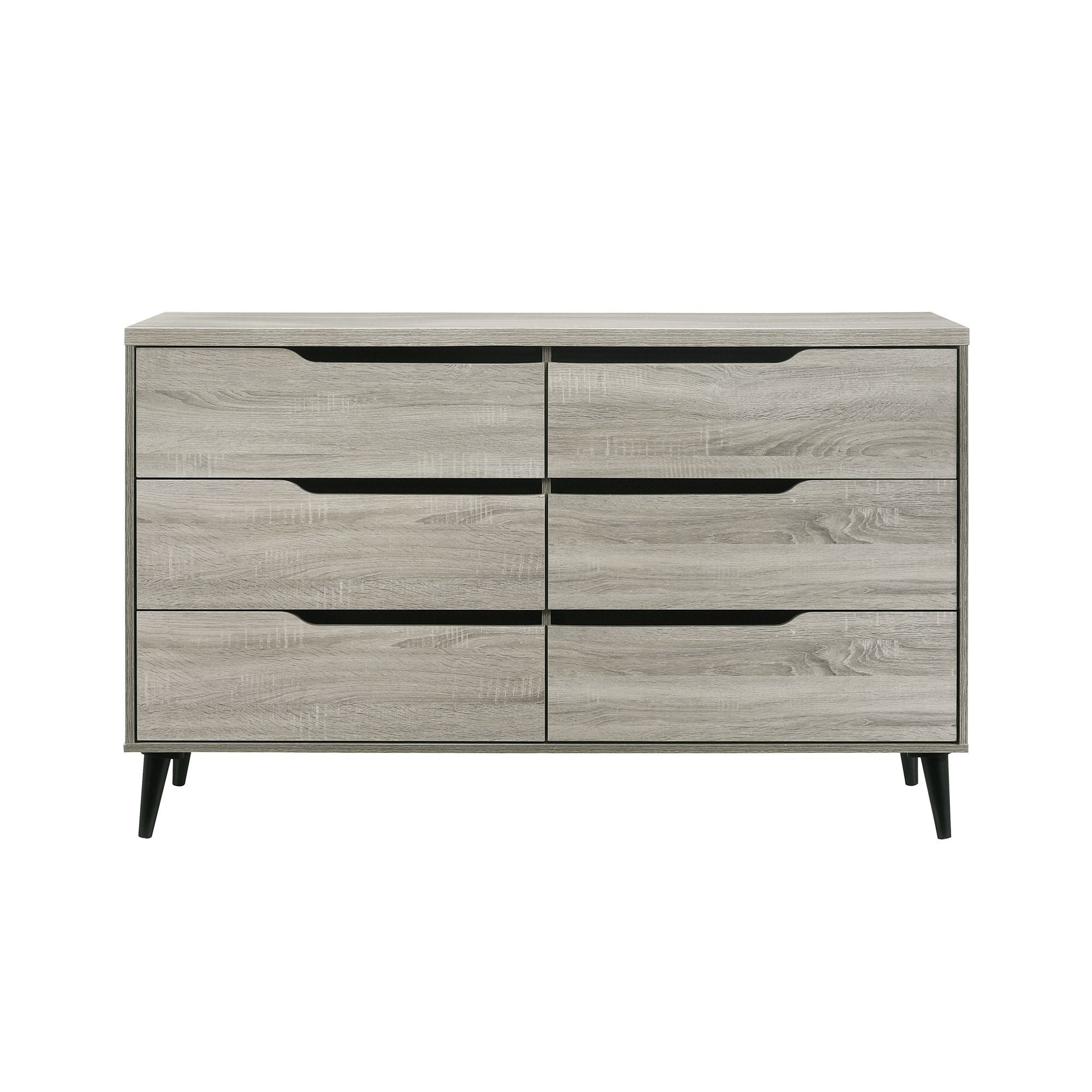 Ernesto - 6-Drawer Dresser With Interlock - Stylish Home Furniture
