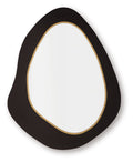 Kierlock - Accent Mirror - Black / Gold Finish - Stylish Home Furniture