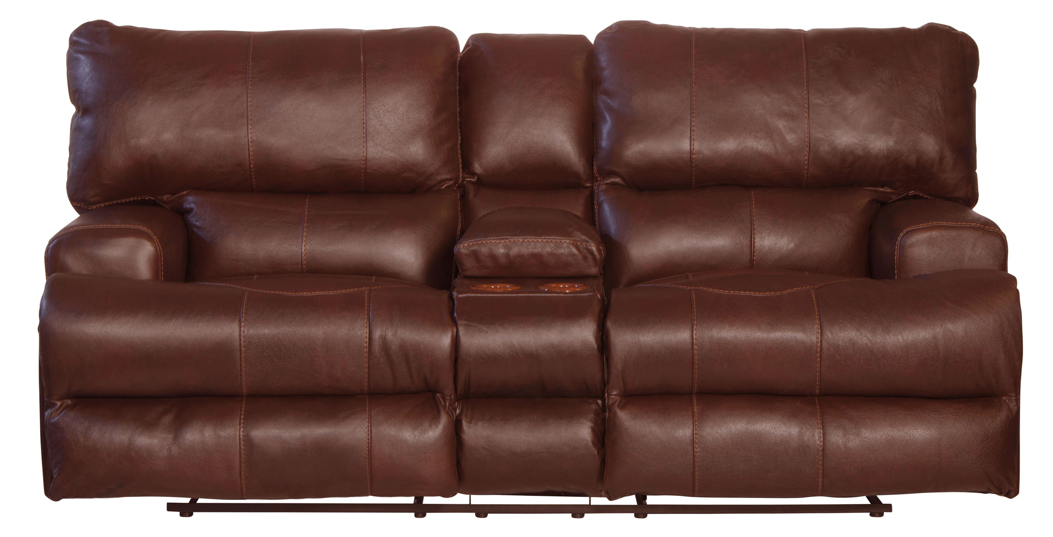 Wembley - Power Headrest With Lumbar Lay Flat Reclining Console Loveseat - Stylish Home Furniture