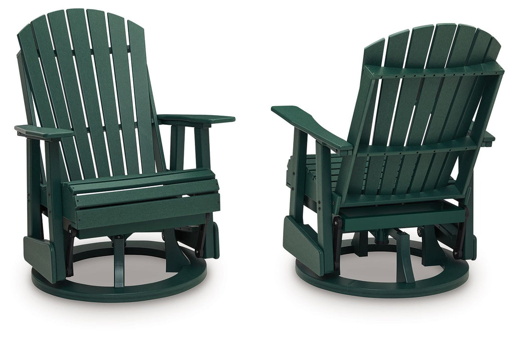 Shell Beach - Swivel Glider Chair - Green - Stylish Home Furniture