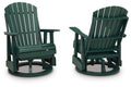 Shell Beach - Swivel Glider Chair - Green - Stylish Home Furniture