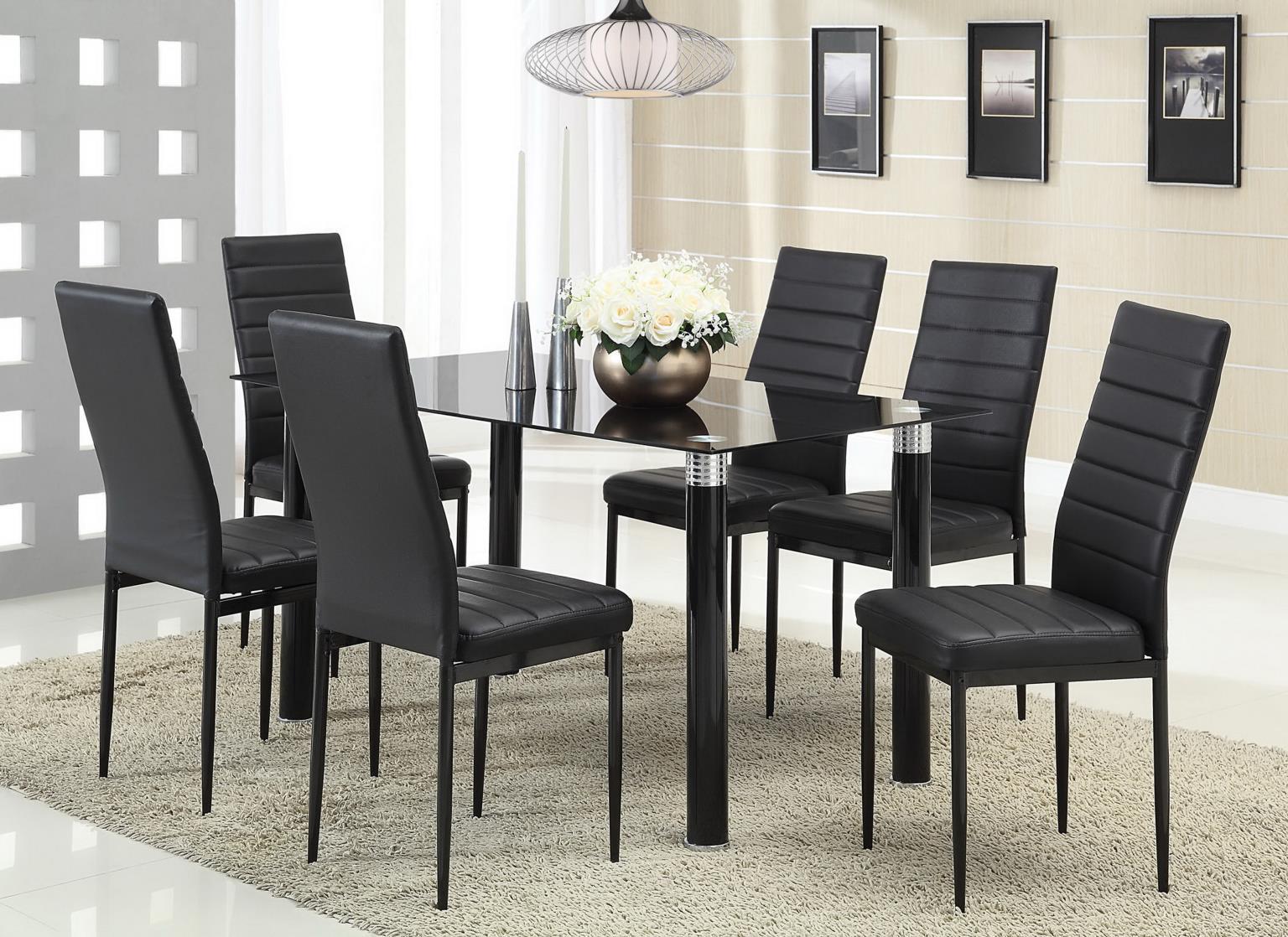 D635 - Dining Table - Black - Stylish Home Furniture