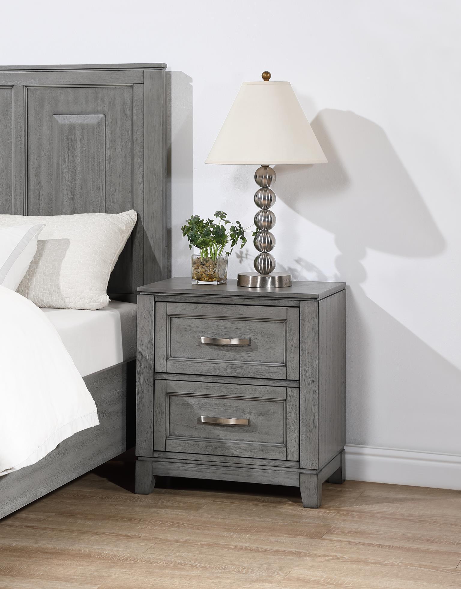 B237 - Nightstand - Gray - Stylish Home Furniture