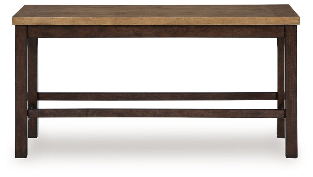 Rylandeen - Double Counter Height Bench - Light Brown / Dark Brown - Stylish Home Furniture