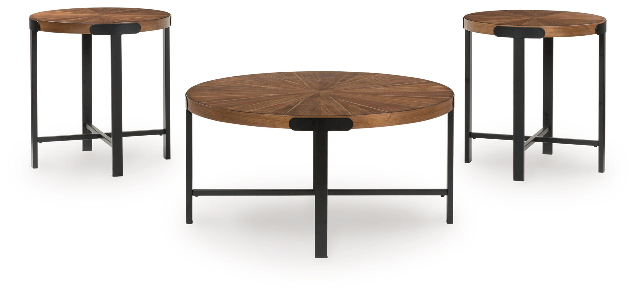 Crosstrail - Occasional Table Set (Set of 3) - Brown - Stylish Home Furniture