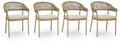Orchard Beach - Arm Chair With Cushion (Set of 4) - Beige - Stylish Home Furniture