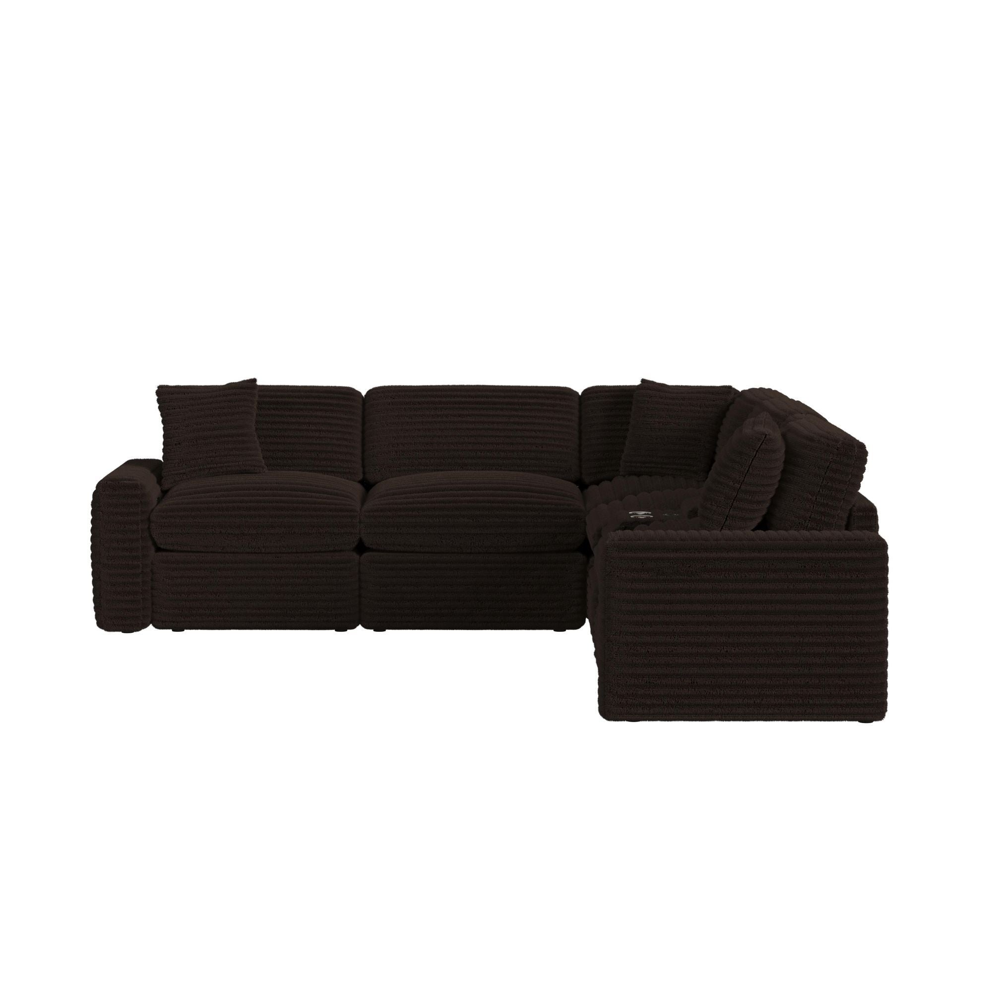 Corsicana - 6 Piece Sectional Set - Masis Espresso - Stylish Home Furniture