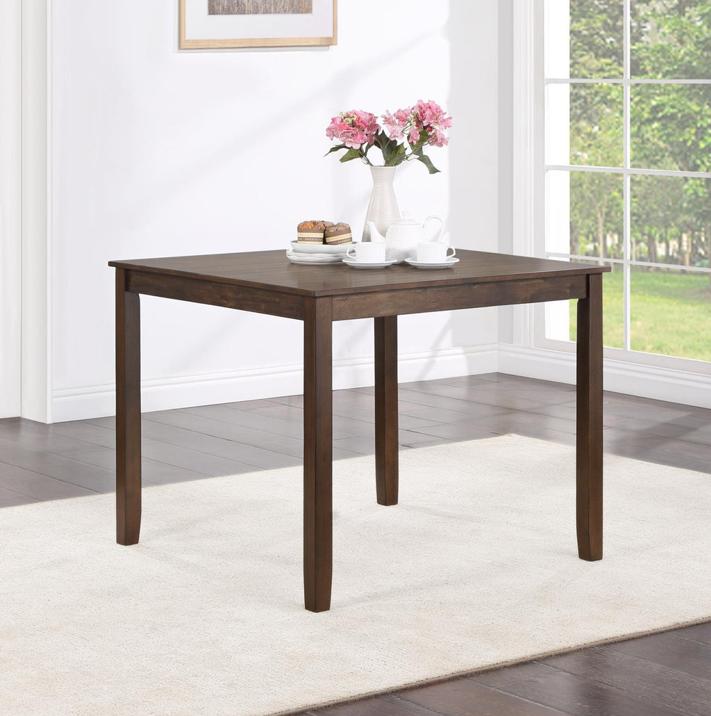 D231 - 5 Piece Dining Room Set (Dining Table With 4 Chairs) - Walnut - Stylish Home Furniture