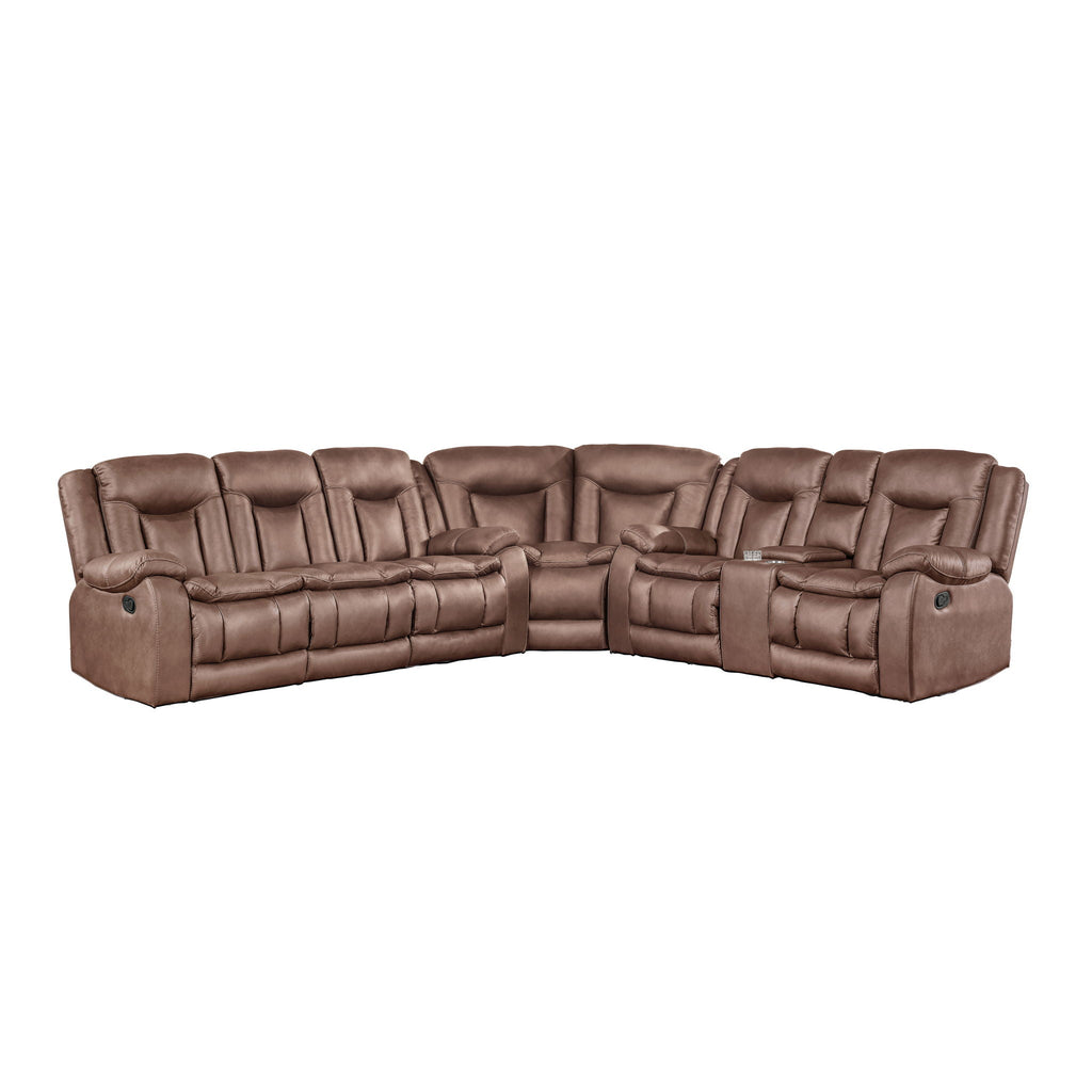 Morello - 3 Piece Manual Sofa/Loveseat/Wedge - Stylish Home Furniture
