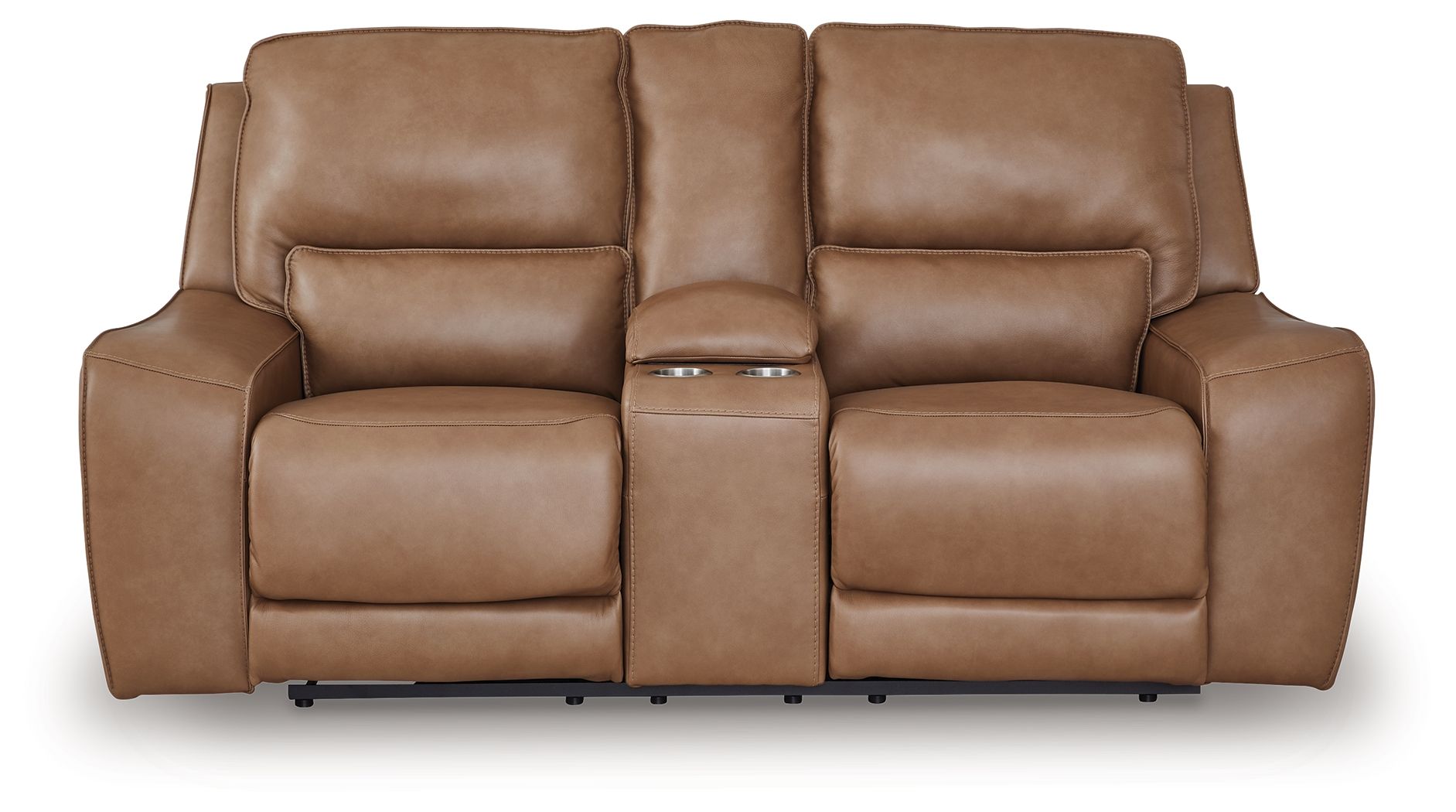 DeepWakes - Power Reclining Loveseat / Console / Adjustable Headrest - Stylish Home Furniture