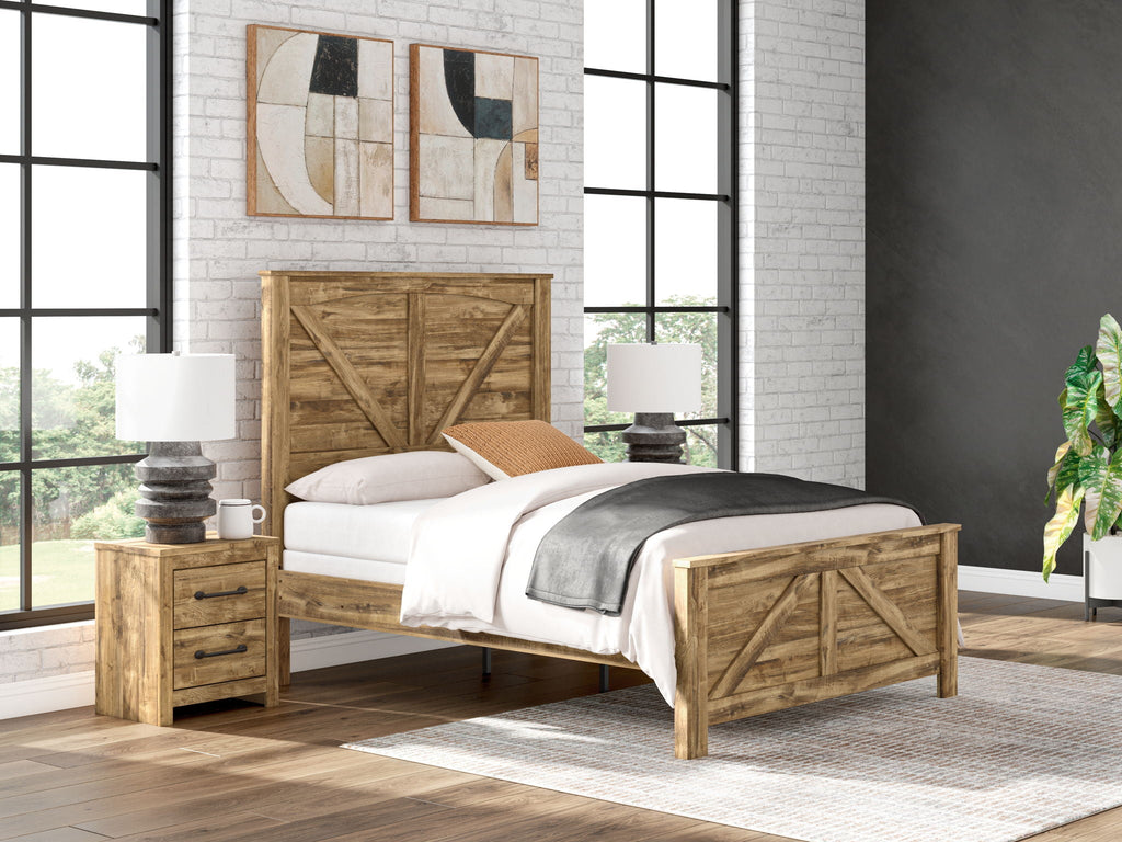 Maystonna - Crossbuck Panel Bed - Stylish Home Furniture