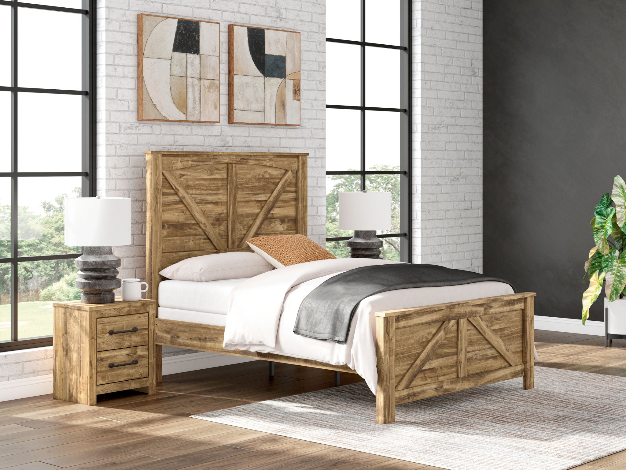 Maystonna - Crossbuck Panel Bed - Stylish Home Furniture