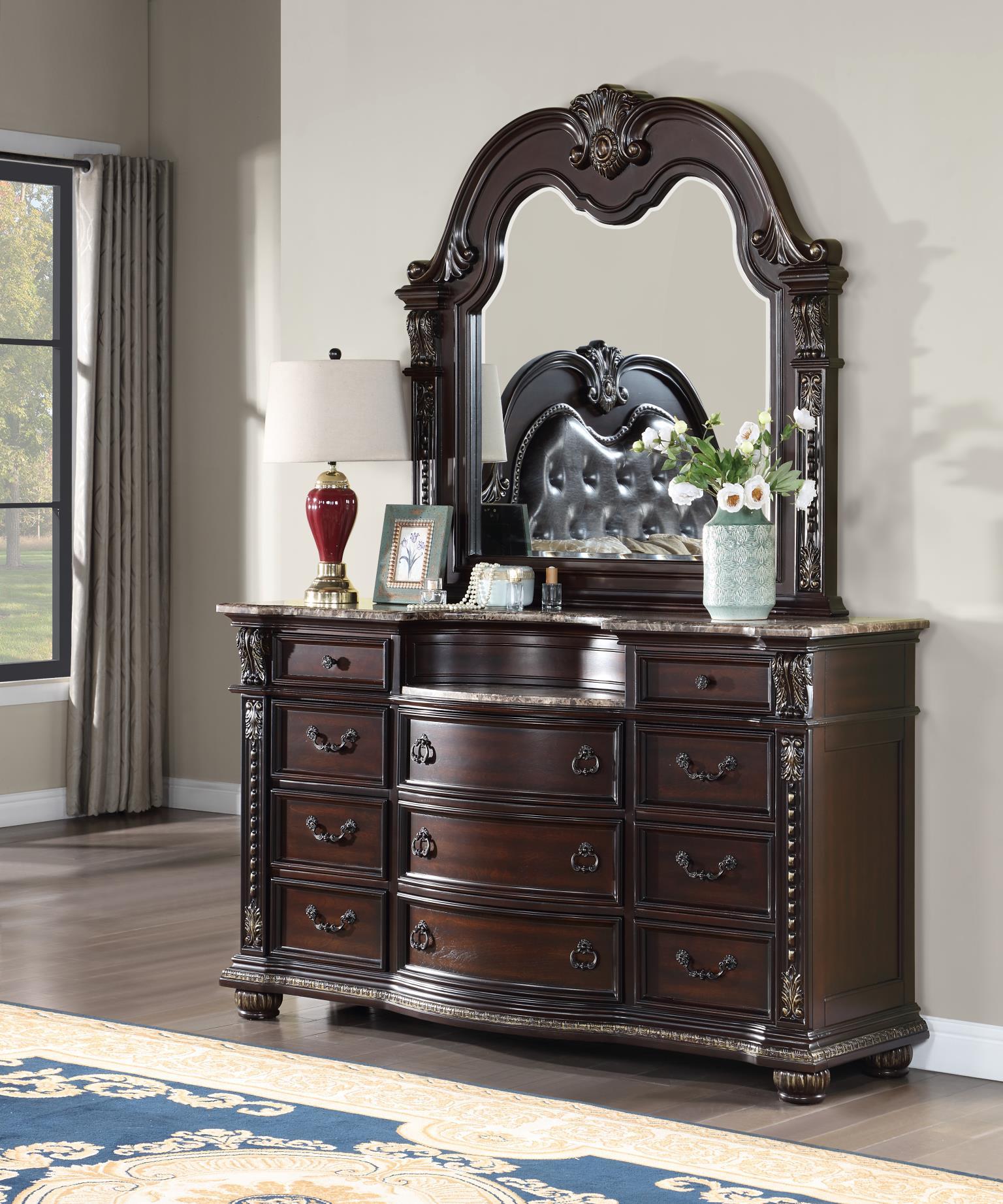 B054 - Dresser - Cherry - Stylish Home Furniture