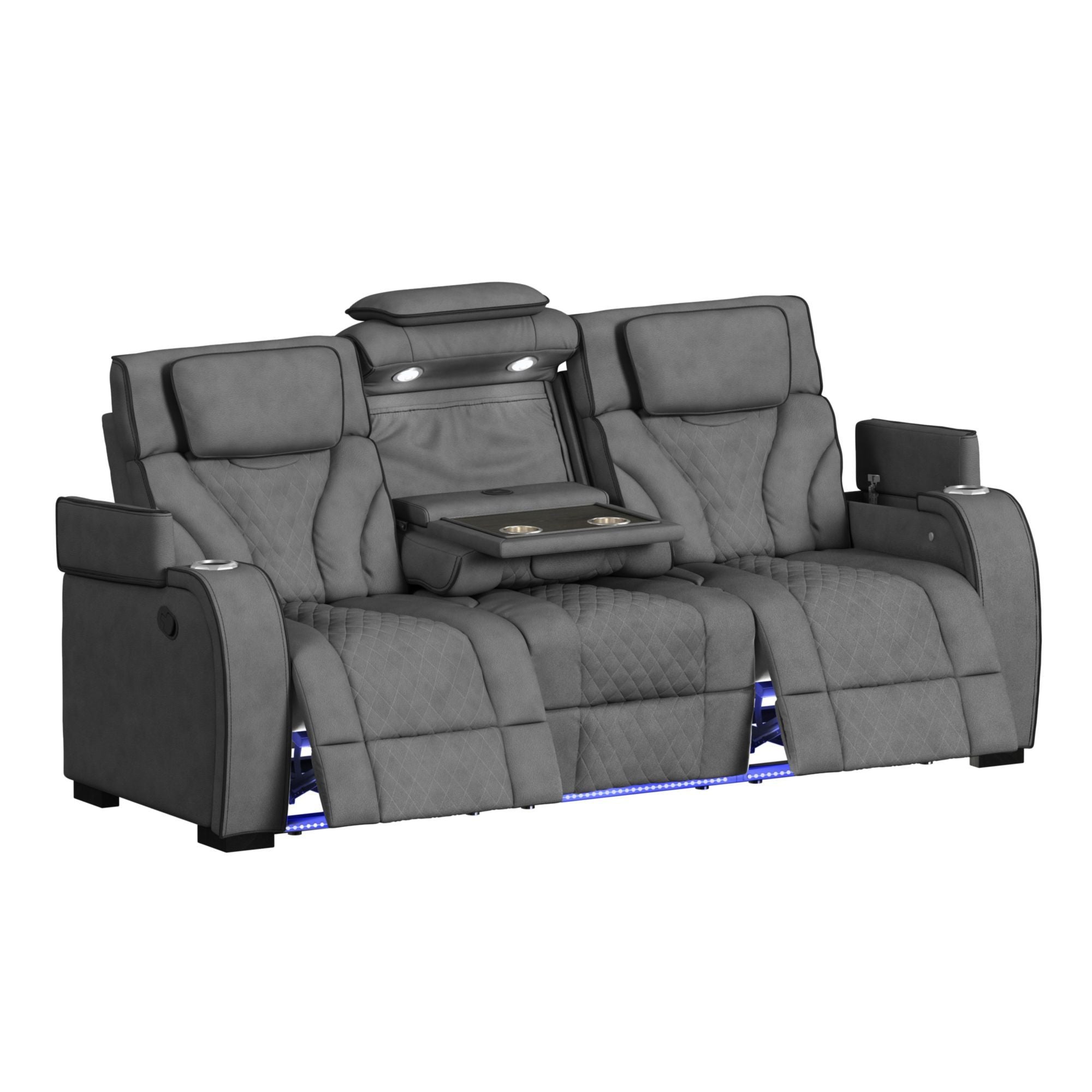 Blitz - Motion Sofa With DDT, Reading Light, Wireless Charger And LED - Stylish Home Furniture