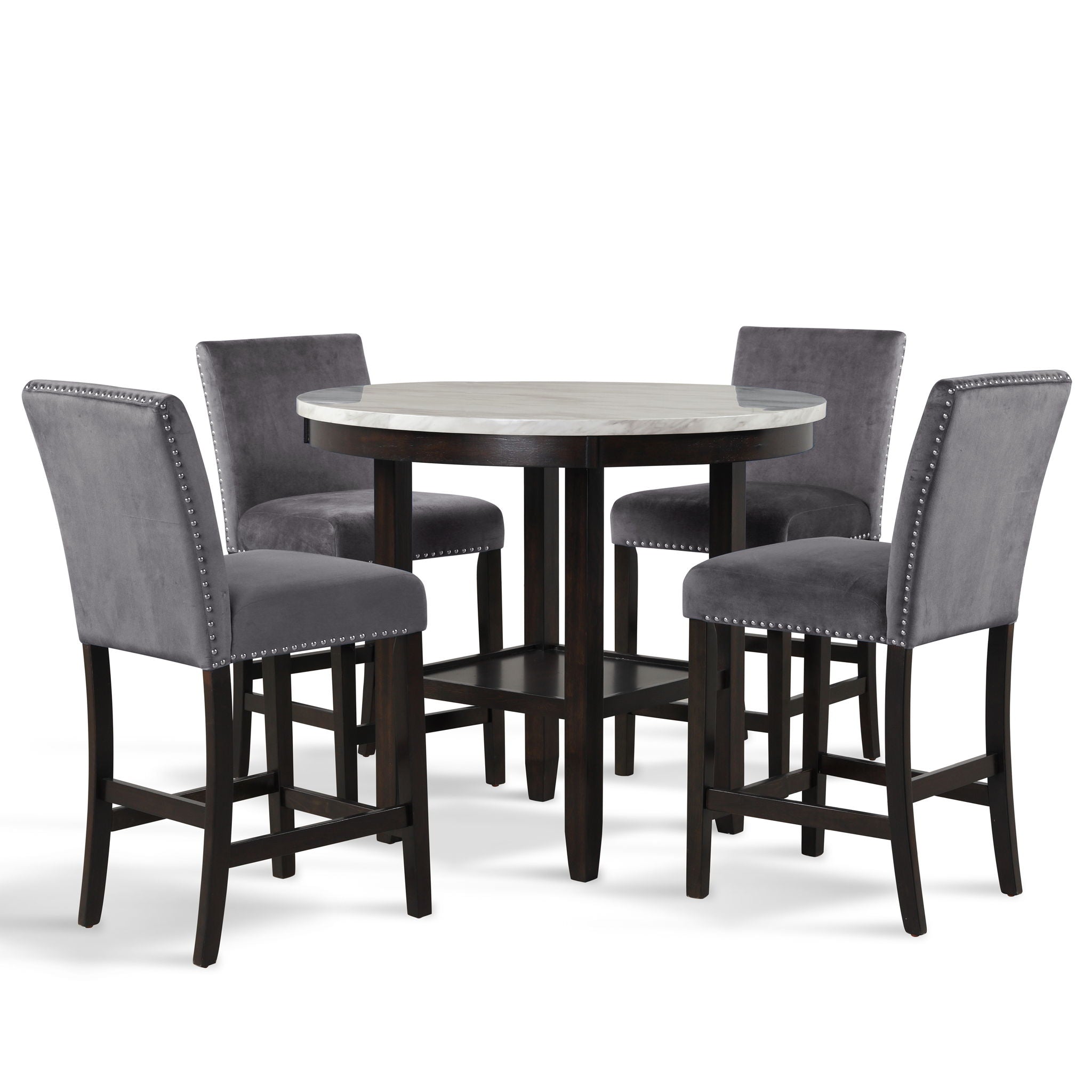 Celeste - Round Counter Table Set - Stylish Home Furniture