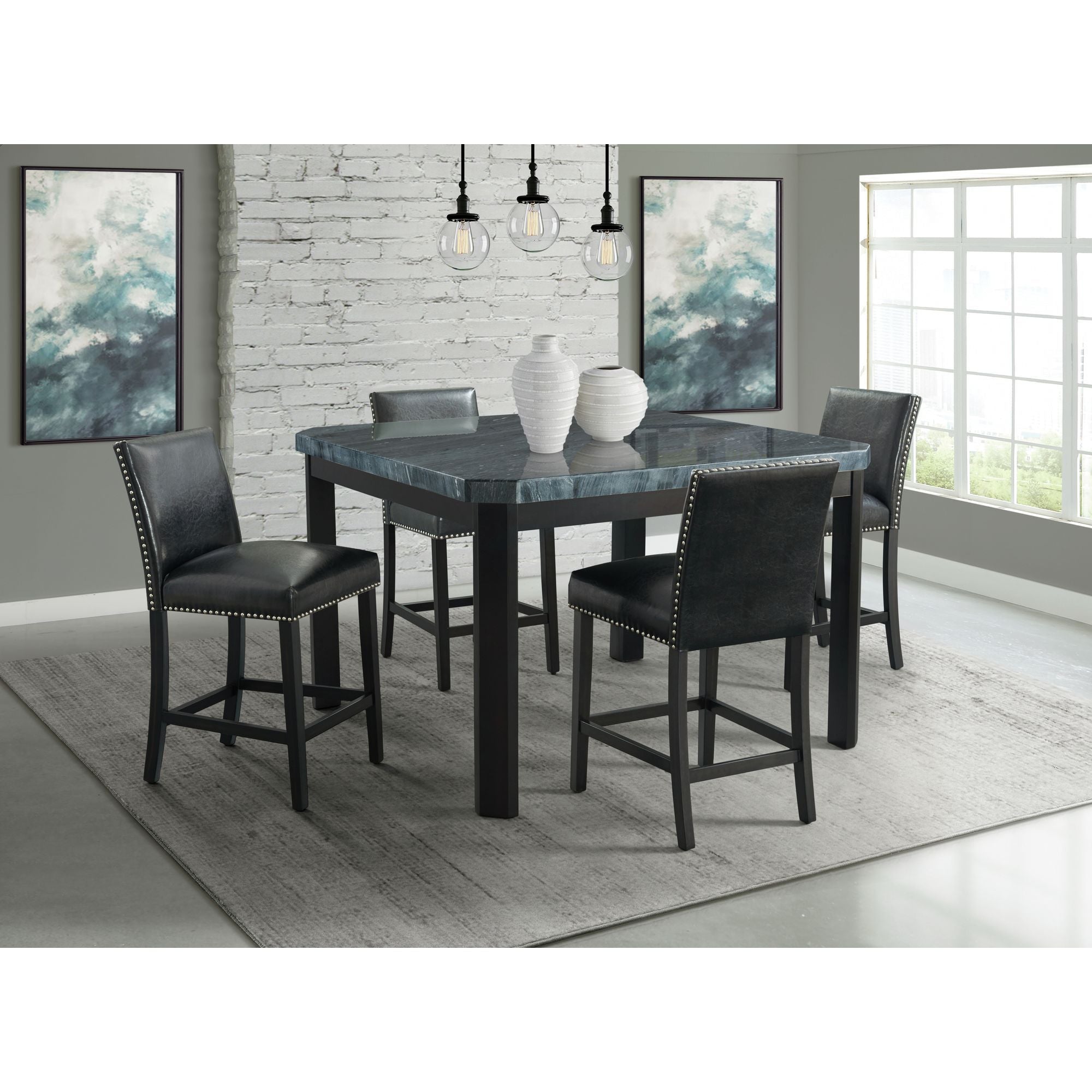 Francesca - Square Counter Height Dining Set - Stylish Home Furniture
