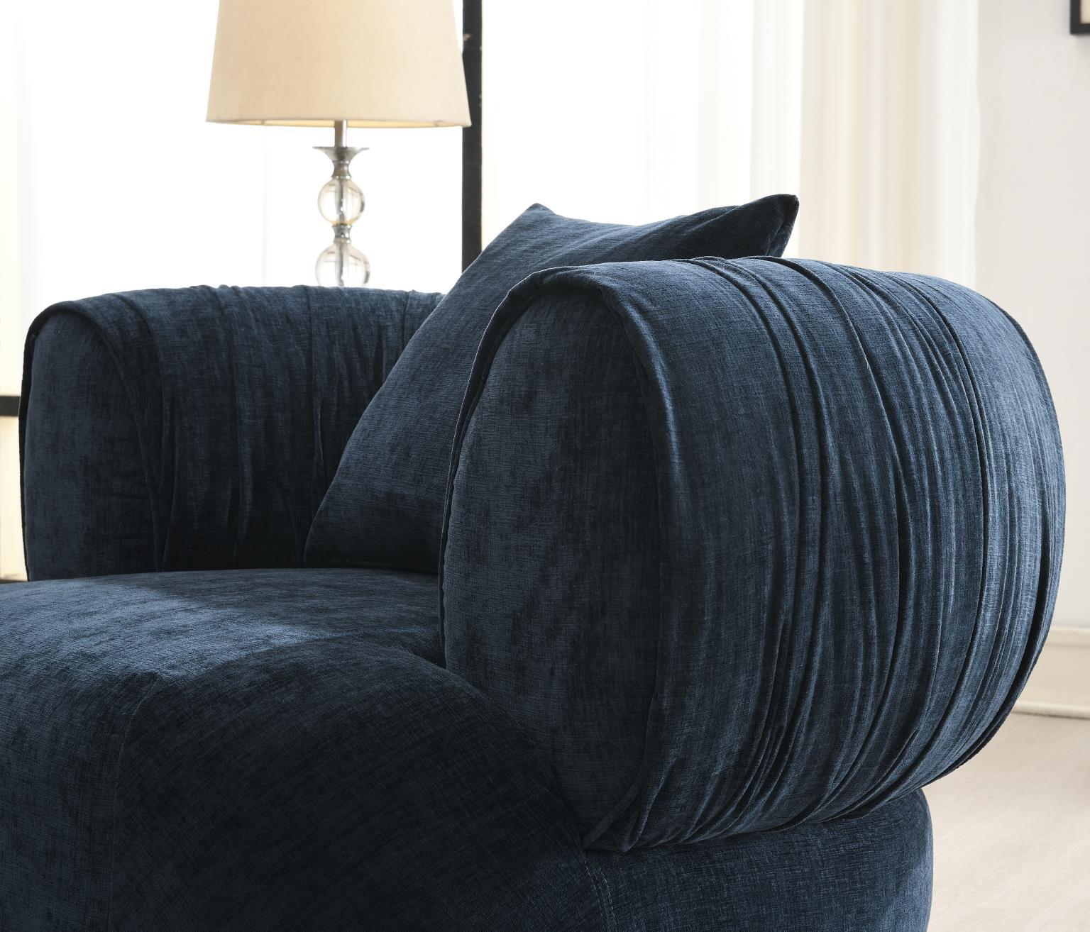 U307 - Accent Chair - Blue - Stylish Home Furniture