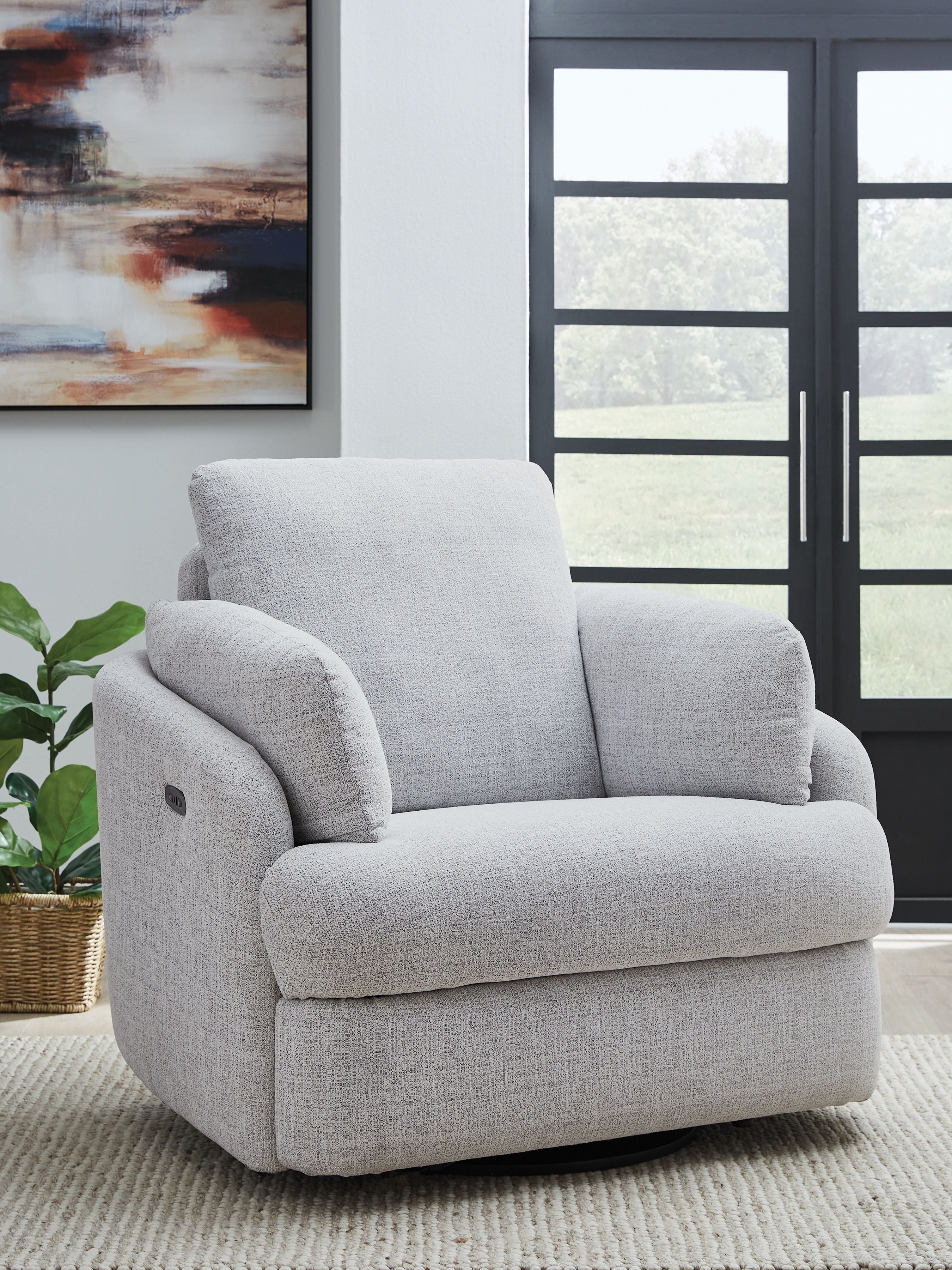 Alainmont Next-Gen Nuvella - Swivel Power Recliner - Stylish Home Furniture