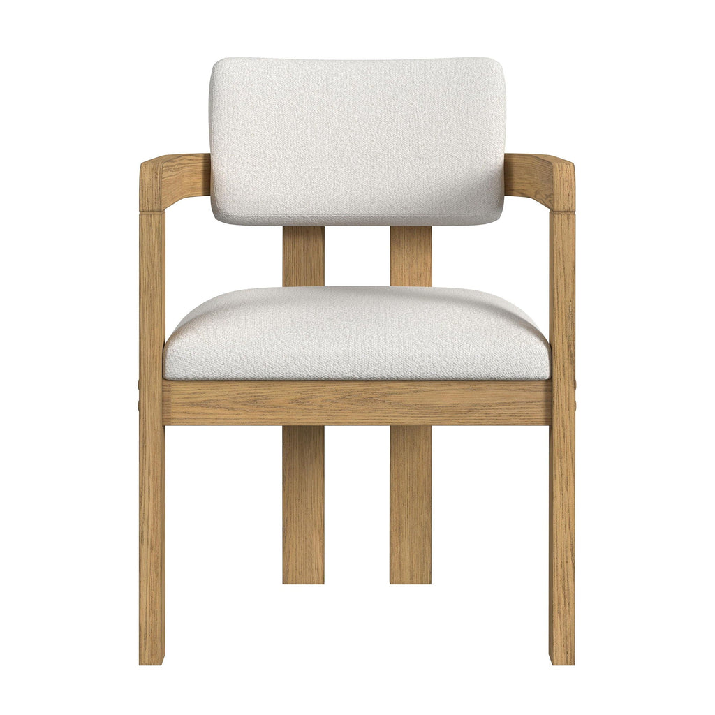 Portland - Fabric Arm Chair (Set of 2) - Natural / Snow White - Stylish Home Furniture