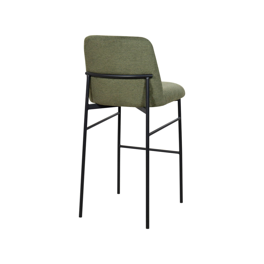 Erik - Bar Chair With Black Metal Frame (Set of 2) - Stylish Home Furniture