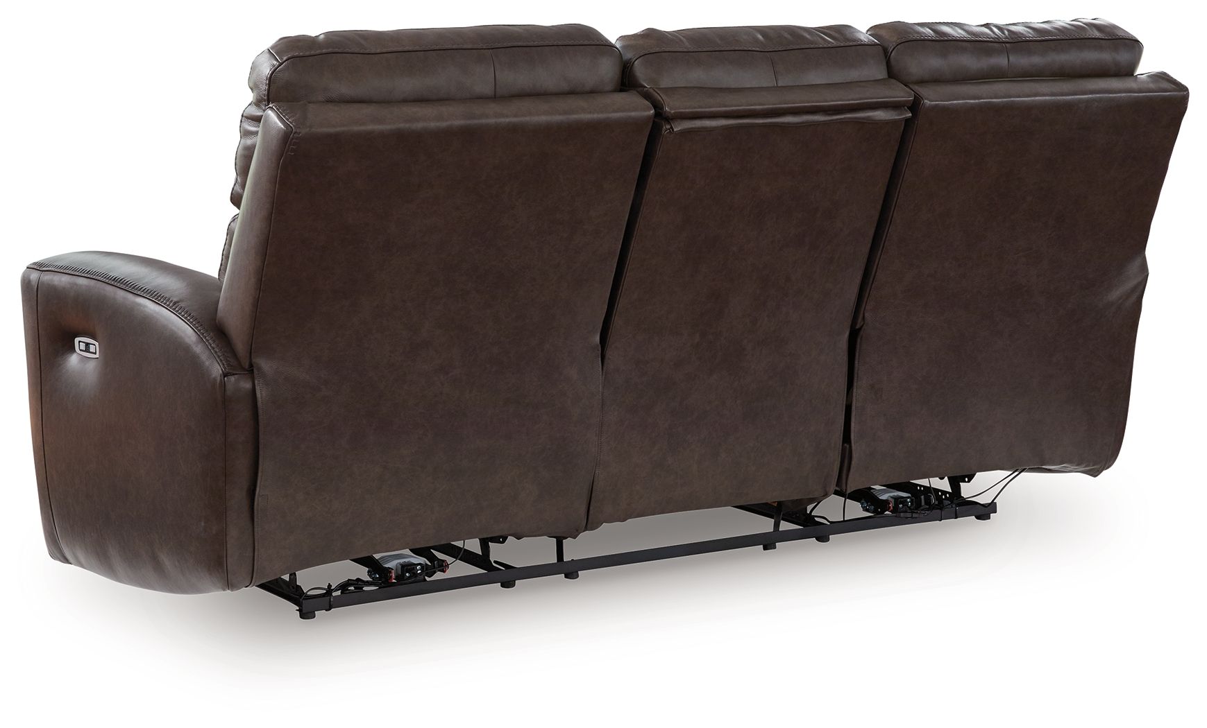 Crossplex - Power Reclining Sofa With Adjustable Headrest - Smoke - Stylish Home Furniture