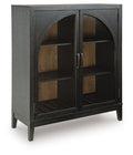 Armenleigh - Bar Cabinet - Black / Brown - Stylish Home Furniture