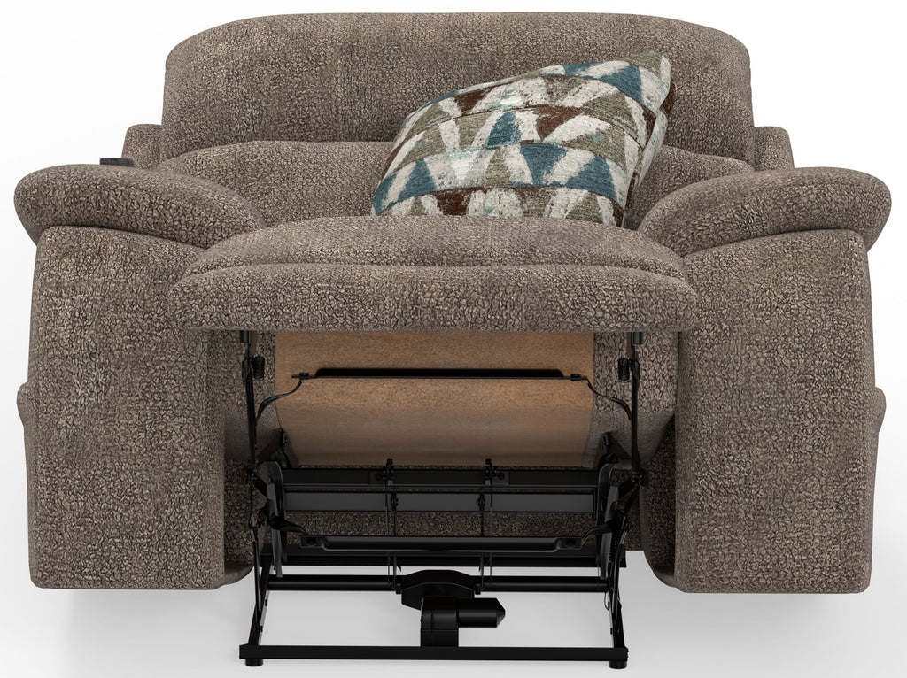 Joya - Power Lay Zero Gravity Recliner With Power Adjustable Headrest And CR3 Heat/Massage/Lumbar/ZG - Mushroom - Stylish Home Furniture