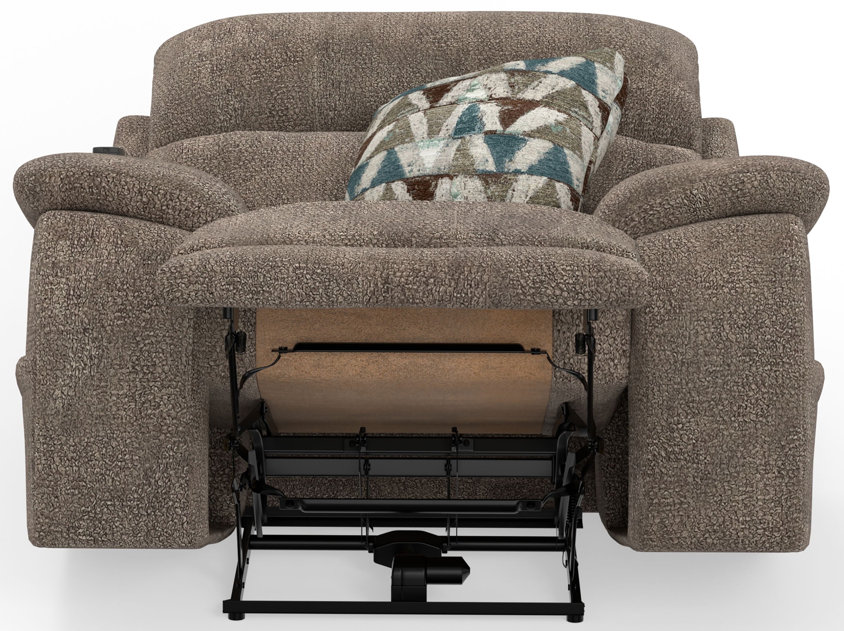 Joya - Power Lay Zero Gravity Recliner With Power Adjustable Headrest And CR3 Heat/Massage/Lumbar/ZG - Mushroom - Stylish Home Furniture