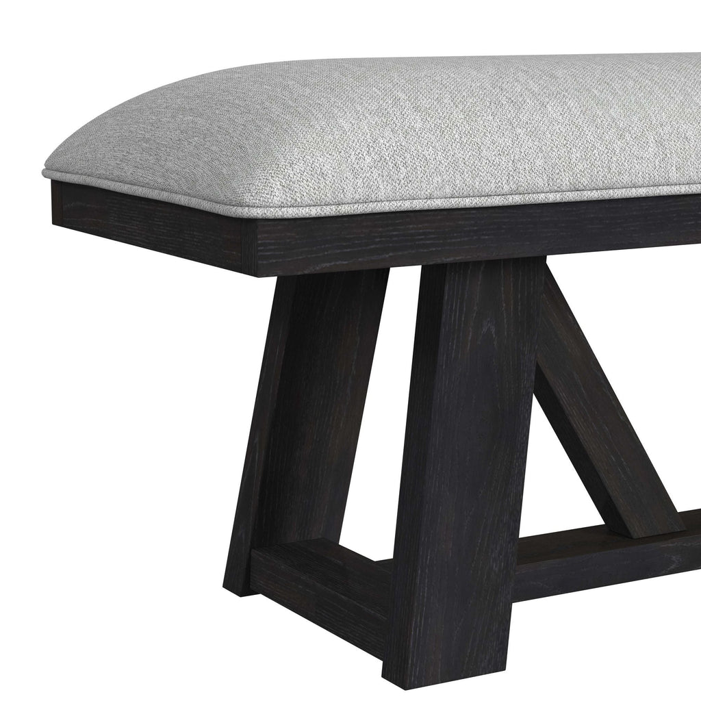Transcend - Dining Bench - Charcoal / Light Gray - Stylish Home Furniture