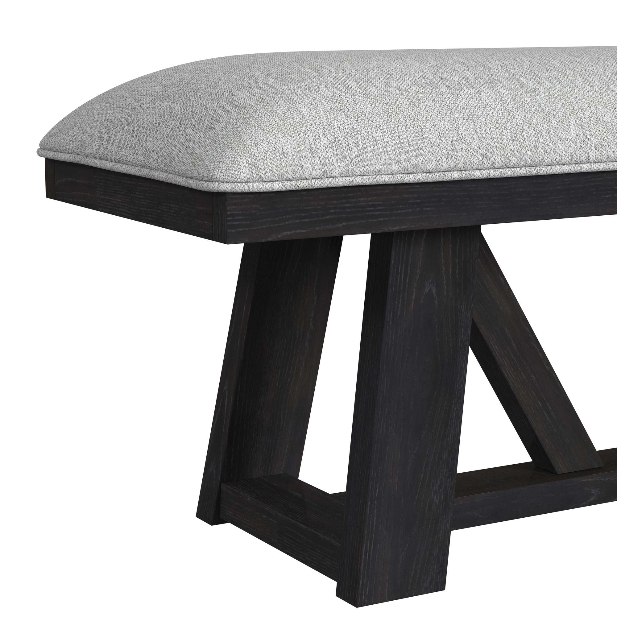 Transcend - Dining Bench - Charcoal / Light Gray - Stylish Home Furniture
