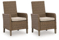 Laguna Heights - Arm Chair With Cushion (Set of 2) - Beige - Stylish Home Furniture