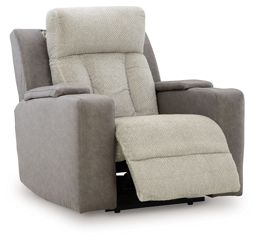 WhipLash - Power Recliner With Adj Headrest - Sisal - Stylish Home Furniture